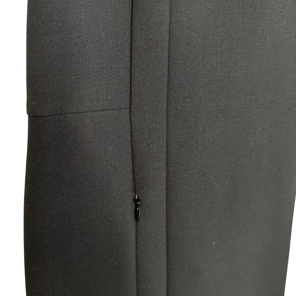 Akris Punto Sleeveless Sheath Dress With White Stripe Design Back Zip Closure Fi - Picture 5 of 8